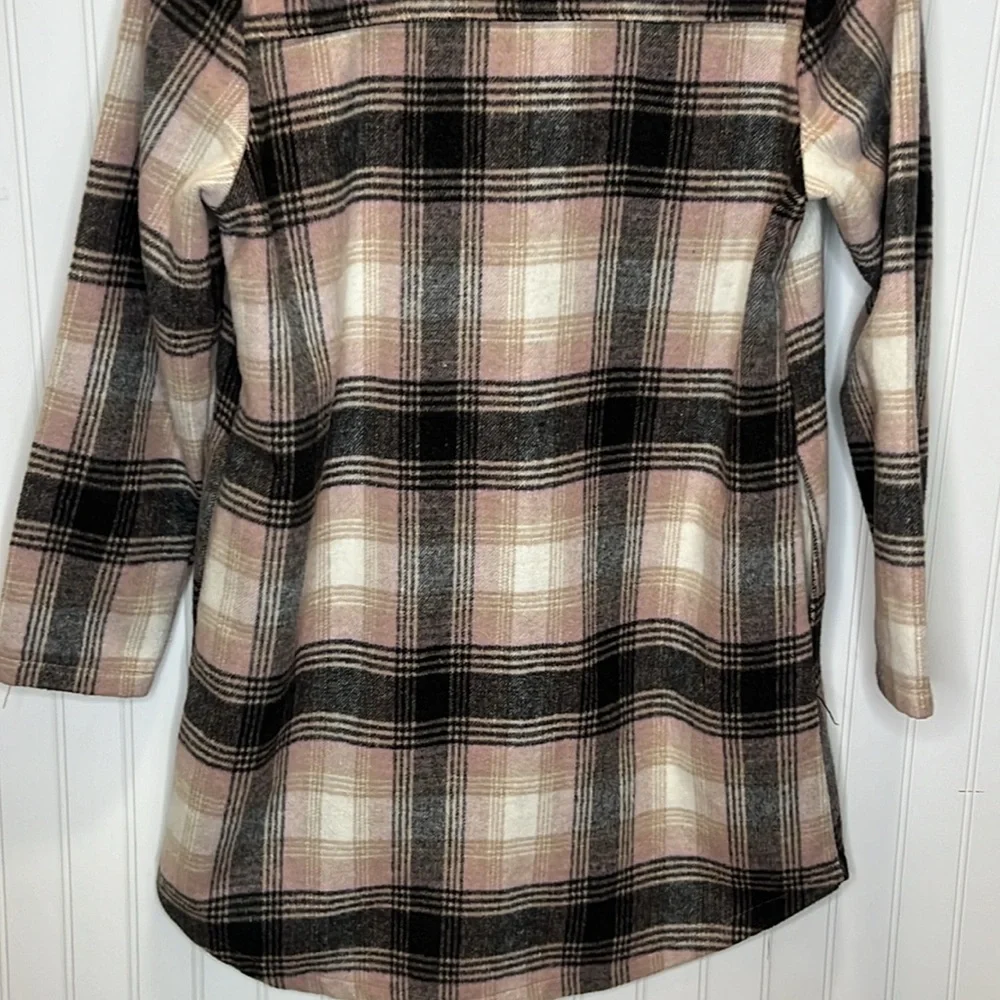 Melloday Long Button Up Shacket Size Medium - Picture 8 of 10